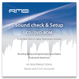 RME Sound check & Setup CD/DVD-ROM
