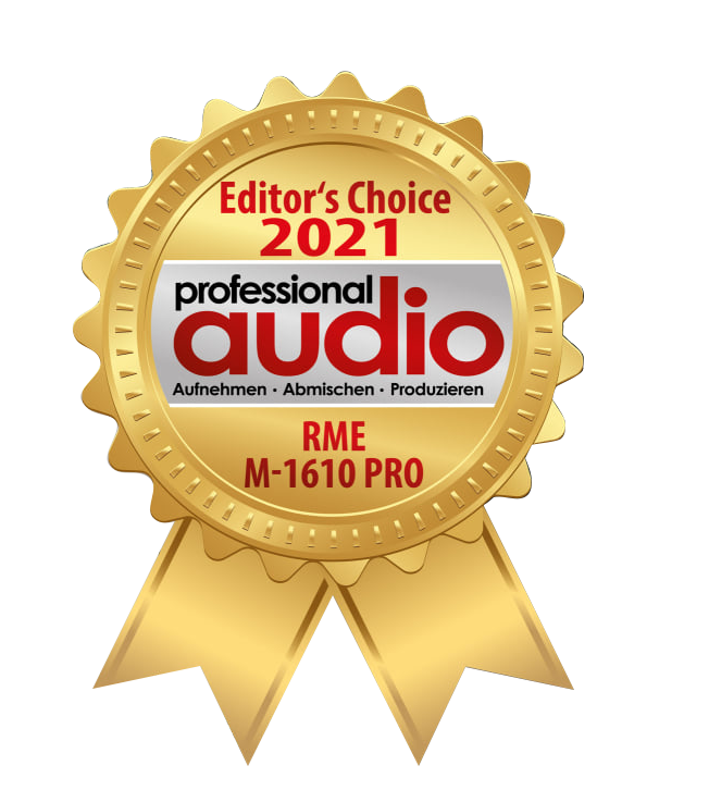 professional audio Editor's Choice 2021 RME M-1610 Pro